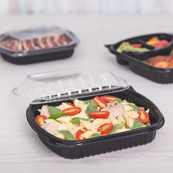 [300 ct] OPS Lid for 36 oz Microwaveable Take-Out Box | Clear
