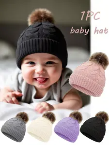 Baby Winter Hat Elastic Loose &, Lightweight Warm Beanies for Daily & Formal Occasions, Unisex 0-30 Months, Knit Hat, Knitting Beanie