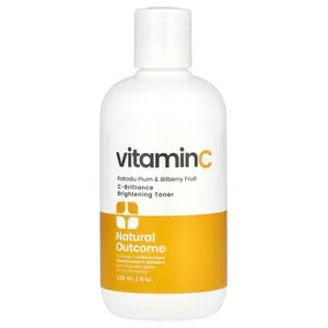 Natural Outcome Vitamin C, C-Brilliance Brightening Toner, Fragrance Free, 8 oz (235 ml)