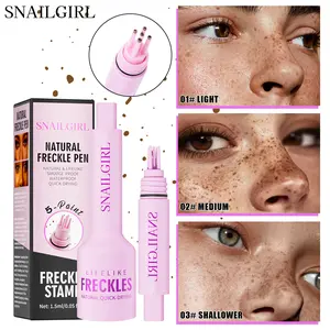 SNAILGIRL 5-Dot Stamp Lifelike Freckle Pen (Waterproof Sweat-Resistant Smudge-Proof·Quick-Drying)｜No-Makeup Vibe Makeup Essential｜#StampFrecklePen #NaturalNoMakeupFrecklePen #WaterproofSpotPen