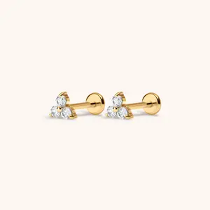 Crystal Trinity Nap Earrings