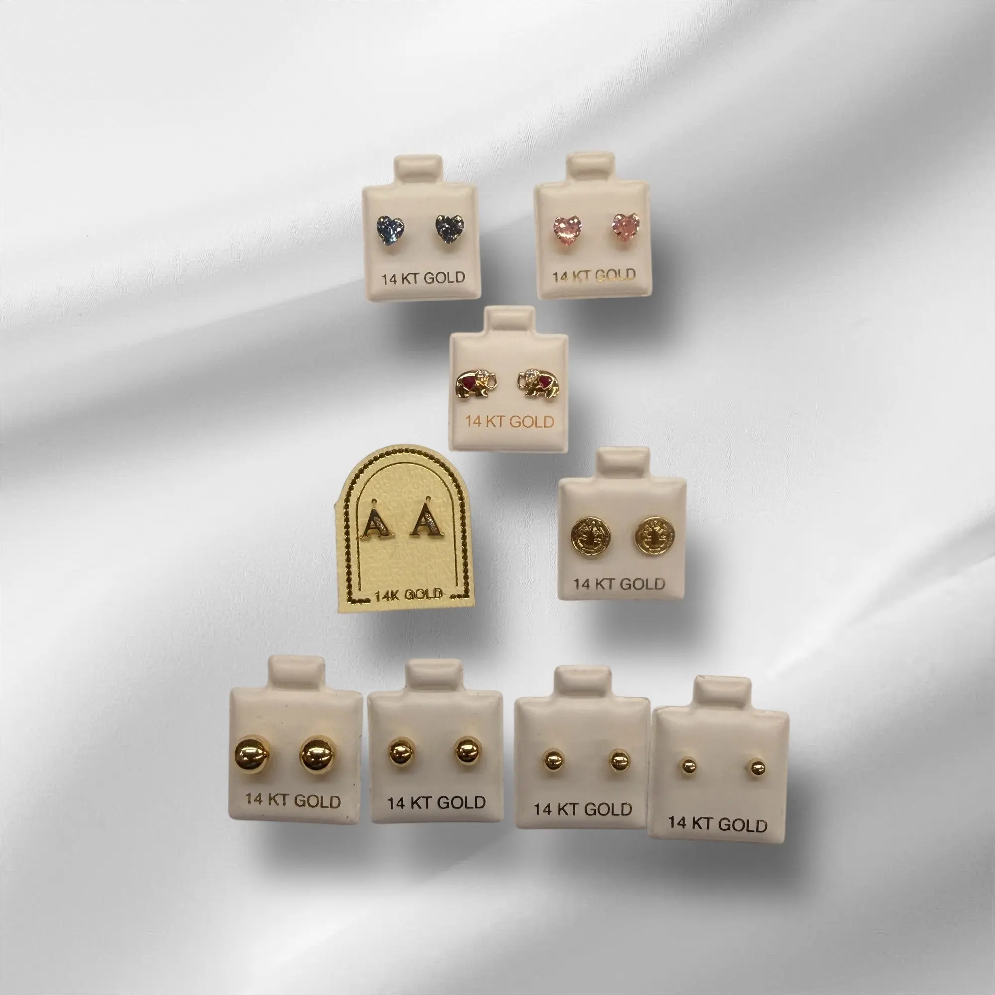 Broqueles en oro 14k