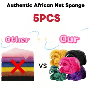 Authentic African Exfoliating Net Sponge Ethically Sourced from Nigeria Durable Body and Back Scrubber for Smooth Skin Ideal for Shower and Daily Bath Care Available in Various Colors