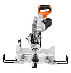 Sliding Compound Miter Saw 10-Inch, 15 Amp, Double Bevel, LED Light, 60T Blade - Wood, Decking, Laminate Cutting 10 inch