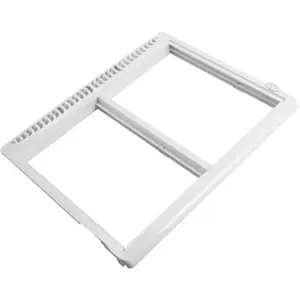 HECASA 240364790 AP4393266 240364718 Crisper Pan Shelf Frame Cover W/O Glass Compatible with Electrolux Frigidaire Refrigerator Drawer Cover White 240364729 240364716 240364796 1512533 Replacement