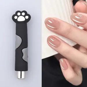 Cat Eye Nail Art Magnet with Cat Claw Shape Protection Case, DIY Multifunctional Nail Care Cute Cartoon Magnetic Manicure Tool, Perfect for Nail Design & Foot Therapy Accessories