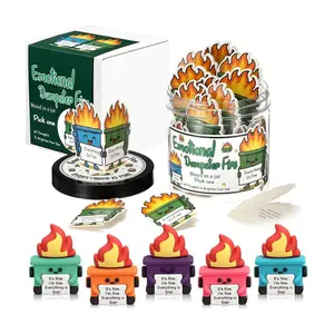 Emotional Comfort Dumpster Card Set – 60PCS Affirmation Gift with Mini Toys