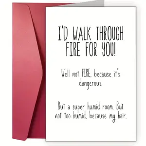 An interesting personalized greeting card with humorous messages for birthdays, anniversaries, thank-you occasions, cartoon fantasy theme, suitable for anyone, Chinese text - 1 card with envelope