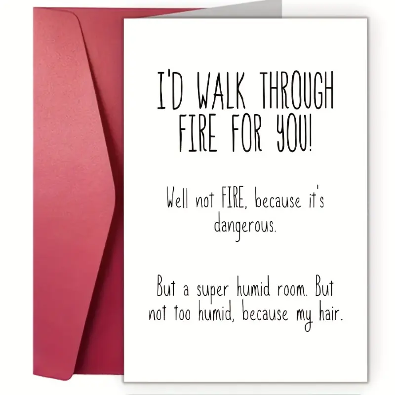 An interesting personalized greeting card with humorous messages for birthdays, anniversaries, thank-you occasions, cartoon fantasy theme, suitable for anyone, Chinese text - 1 card with envelope, Custom Message Card