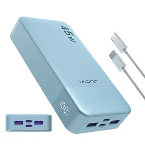 Portable Fast Charging Battery Pack Charger - 20000mAh 45W Power Bank with PD3.0 QC3.0 Fast Charging 4-Port and LED Display - Mobile Accessories for MacBook, iPhone 15, Samsung S23 S22