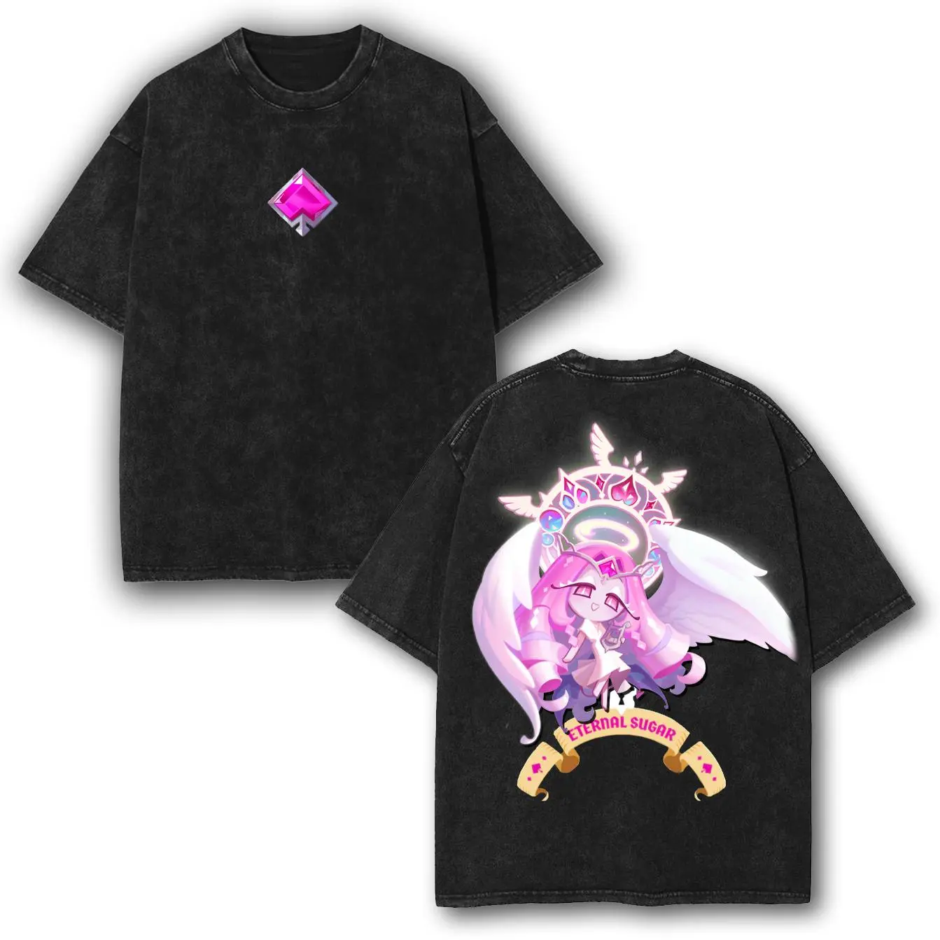 Eternal Sugar Cookie Vintage Shirt, Carnival of Shadows Vibe T-Shirt, Cookie Run Kingdom Merch, Dark Fantasy Graphic Tee