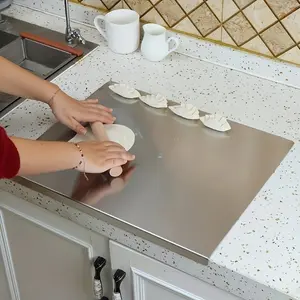 Stainless Steel Cutting Board, Non-Slip Kitchen Chopping Board, Durable Food Prep Tool, Essential Kitchen Accessory, Home Cooking Essentials, Kitchenware
