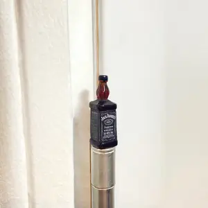 Bottle Hinge Head, Decorative Hinge Topper, Miniature Magnetic Figurine Door Decor, Whimsical Home Decor, Mixologist Gift, Gift Under 10