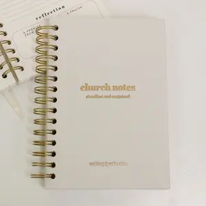 Church Notes Journal - by Steadfast and Sustained - Christian Sermon Notebook to Write Verses, Key Points, Notes, and Apply the Message - Men or Women Gift Idea - Devotional Bible Study, Prayer, & Application