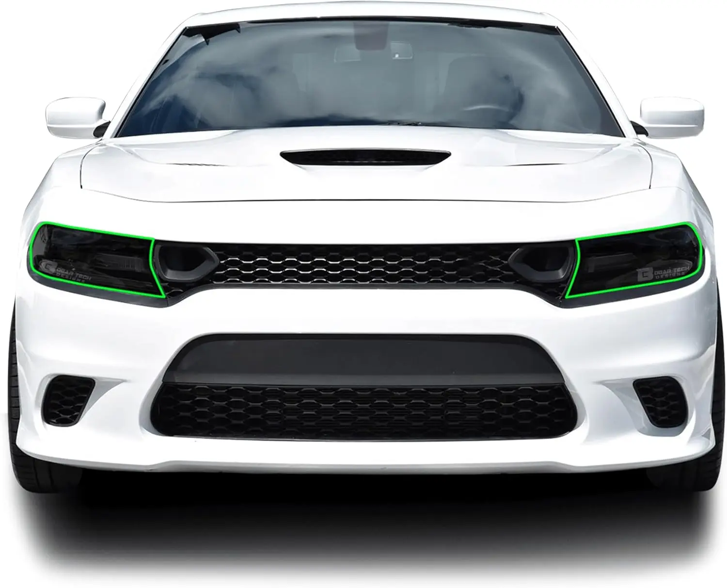 Full Headlight Head Light Tint Kit Compatible with Dodge Charger 2015-2023, Dark Smoke