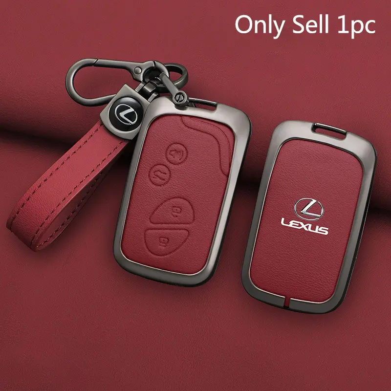 4 Button Car Key Case Cover Shell Keychain For Lexus CT200H GX400 GX460 IS250 IS300C RX270 ES240 ES350 LS460 GS300 450h 460h Auto Key Protector Accessories Key Fob Shell Car Key Accessory