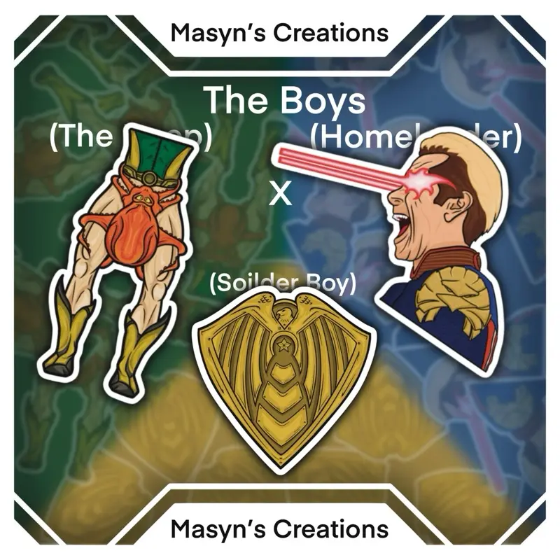 The Boys Sticker Pack : HomeLander x The Deep x Soldier Boy Sticker Pack - The Boys TV Show, HomeLander, The Boys Comic, comic Sticker, NSFW -