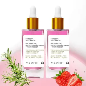 MYMHFP After Shave Oil for Smooth Skin, Strawberry Vanilla After Shave Oil for Women, Soothing Post-Shave Care Fast Absorption, Sensitive Skin Safe