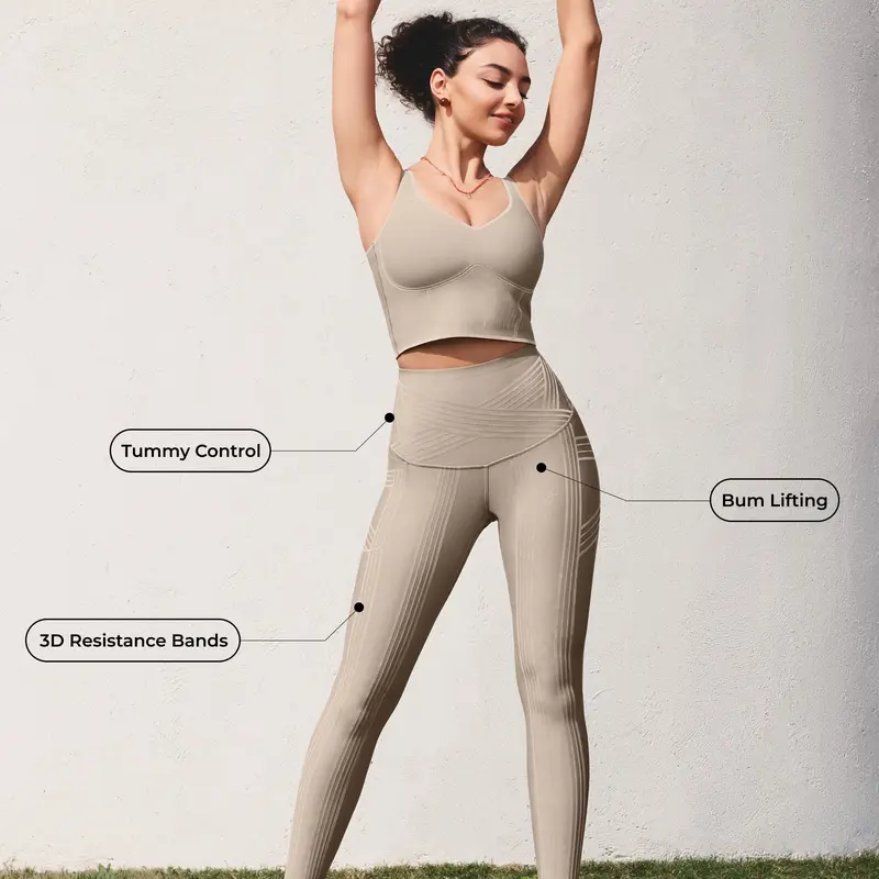 Fanka PowerBand Resistance Leggings (Reversible Wear) (with Pocket)