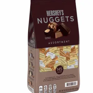 HERSHEY'S NUGGETS Assorted Chocolate Candy 145 pcs Bulk Bag Milk Chocolate with Almonds & Special Kosher Gluten Free