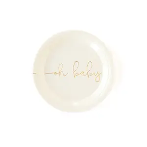 Oh Baby 7" Round Paper Plates
