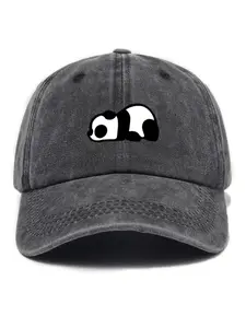 Cute Cartoon Panda Design Baseball Cap, Casual Outdoor Sports Hat for Men & Women, Fashion Accessories for Daily Wear, Quality Caps