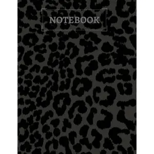 Notebook: black leopard Print Composition Notebook - College Ruled: 100 Pages - Large 8.5* x 11* inch Sketchbook - Paperback