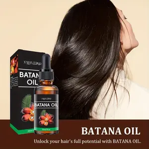 30ml Batana Oil | Targets Dry & Damaged Hair, Dual Benefits of Deep Hydration + Hair Smoothing, Enhances Hair Shine, Suitable for All Hair Types, Silky