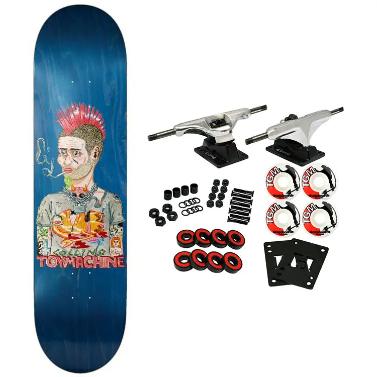 Toy Machine Skateboard Complete Collins Mohawk (Assorted) 8.25" x 31.75"