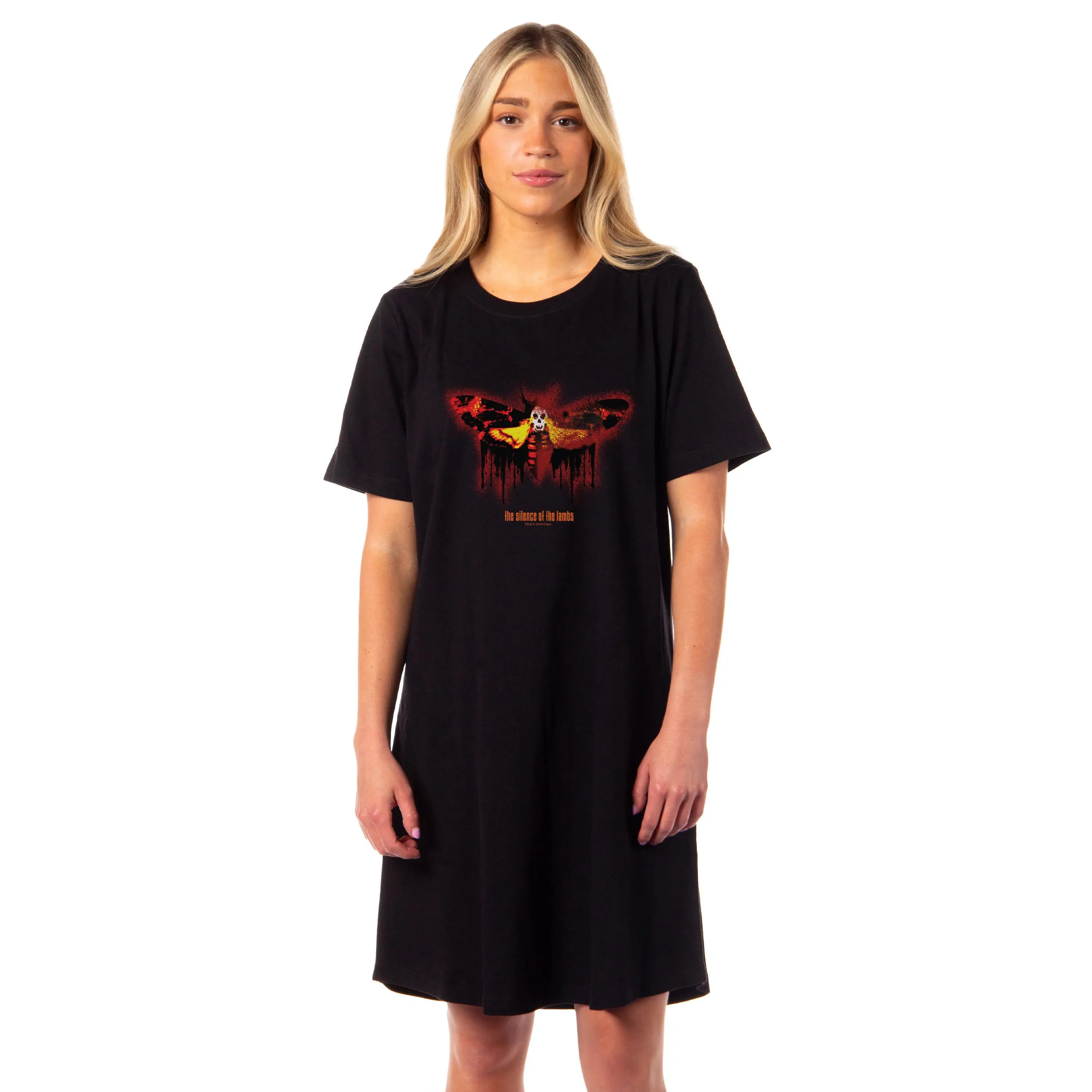 The Silence of the Lambs Women's Movie Logo Nightgown Sleep Pajama Dress