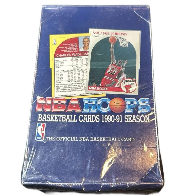 NBA Hoops 1990-1991 Series 1 Sports Card Pack - Single Pack with 15 Trading Card Collectibles, Sports Card Packs