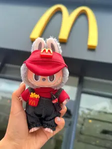 Labubu Work Set M Series Handmade Doll Clothes, High-End Custom Design, Vintage Style, Fits Labubu Dolls & Plush Toys, Perfect Gift