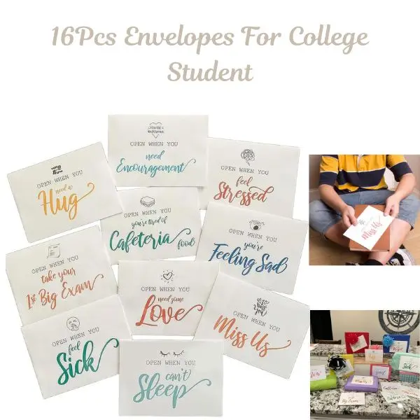16PCS Open When Envelopes Kit for College Students - Office Stationery Care Package to Motivate and Inspire, Encourage and Support, Show Your Care and Support, Keep the Connection Strong for Girlfriend & Graduates