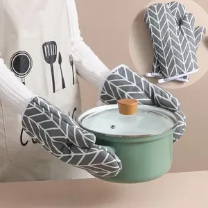 Kitchen thick gloves, kitchen baking tools, oven specific gloves, microwave oven baking gloves, household kitchen tools
