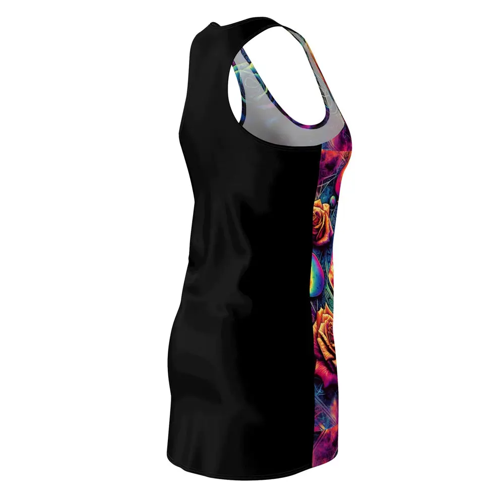 Gothic Occult alternative Women's Rainbow witch Goddess Racerback Dress Casual Fabric Womenswear Feminine