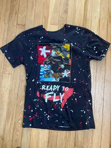 Graphic T-Shirt Ready To Fly Eagle Design 100% Cotton Tee