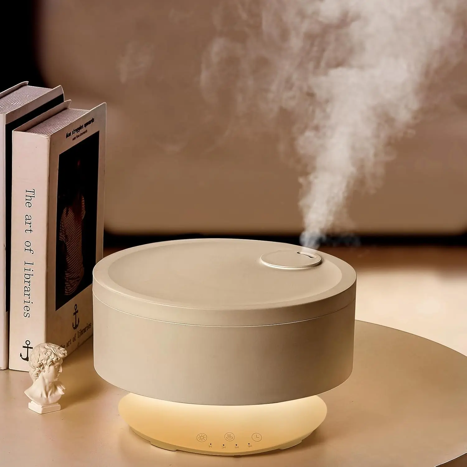 1.6L Top-Fill Ultrasonic Cool Mist Humidifier with Essential Oil Diffuser, Colorful Light, Sleep Aid - Easy-to-Clean, Ultra Quiet, Corded, PP Material, 20-Hr Runtime - for Nursery Bedroom Plants