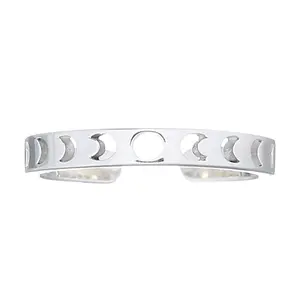 Moon Phases Toe Ring .925