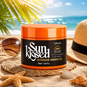 Velvetix Glow Tanning Gel | Lightweight Body Bronzing Gel for Healthy-Looking Summer Skin | Smooth Hydrating Formula | 5.07 Oz#Summervibes