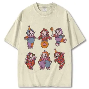 Playful Clown Posse Unisex Vintage Washed Tee, Graphic Tee, Unisex Fashion, Full Color, Full Size, For Men, For Women