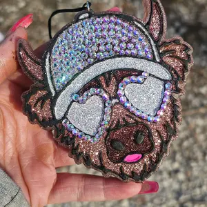 Bedazzled Highland cow