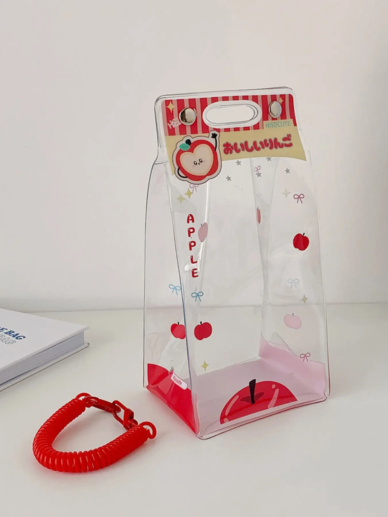 Cute Cartoon Stroller Bag, Simple Cotton Doll Display Storage Bag, Doll Dustproof Bag, Hanging Accessory, Perfect for Kids' Toys, PVC Storage Bag