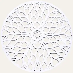 White Wooden Trivet Placemats for Dining Table