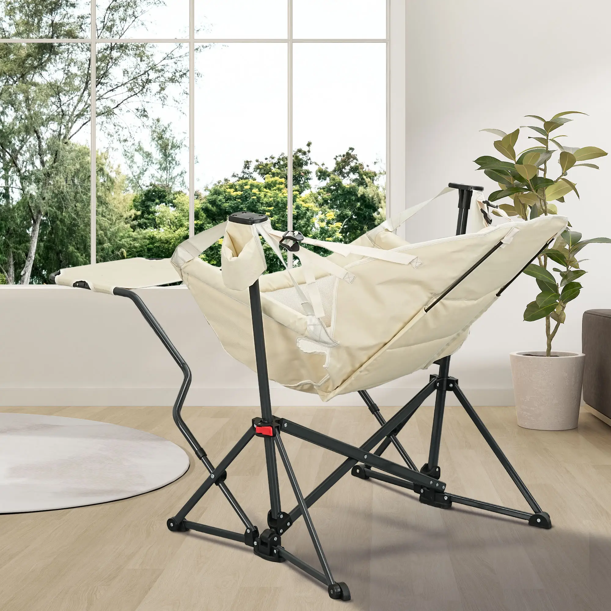 【Autumn Sale】Hammock Recliner Chair, Swing Chair Camping Chair With Pedal, Max 450 lbs Capacity For hammock life