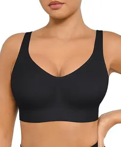 FeelinGirl Wireless Bras for Women Built-in Soft Cups no Underwire Bralettes flexible Straps Full Coverage Everyday Bras live stream#15