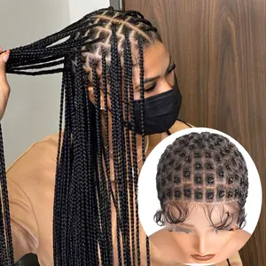 Braided Wig Cap With Baby Hair Crochet Wig Cap For Crochet Braids Hair Glueless Double Full Hd Lace Wig Caps For Black Women cap size