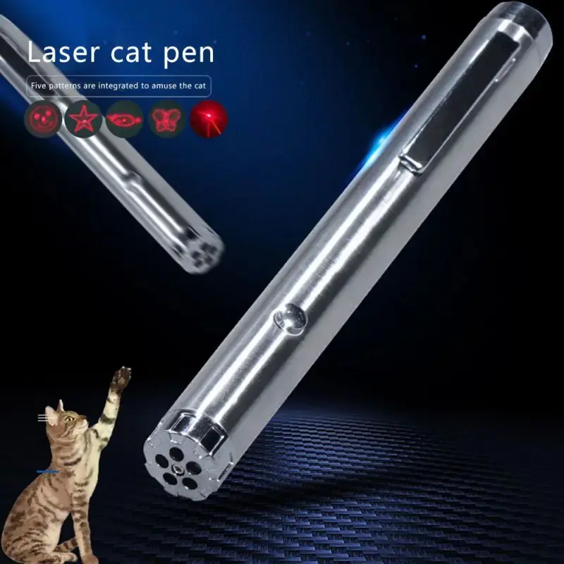 3 In 1 Mini Red Laser Pen USB Rechargeable Cat Toys for Cat Chase Flashlight Funny Cat Stick Pet Toy for Exercise Portable Pet