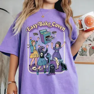 Easy Bake Coven Shirt Comfort Colors, 90s Horror Fan Shirt, Oversized Graphic Tshirt, Vintage Tshirts, Halloween Tshirt halloween shirt B0G