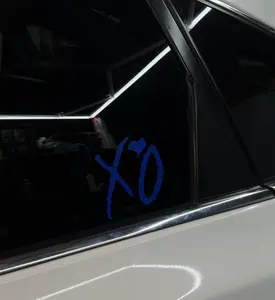 XO Car Decal Vinyl Material Easy Application Weather Resistant Decorative Sticker for Vehicle Exterior Decoration Simple Effective Design