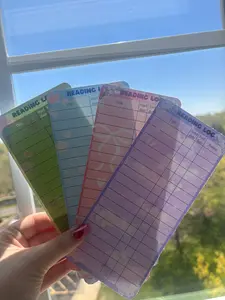 Reading Log Book Tracker, Office Notebook with Cardstock Pages and New Color Options